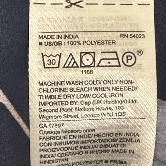 Banana Republic Long Sleeve Mock Neck Shirt Purple Delicate Leaf Print - Picture 6 of 7